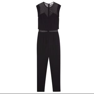 Sandro black mesh jumpsuit Size Medium/IT 2